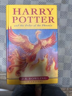 Harry Potter and the Order of the Phoenix - Yellow and Red Cover by Bloomsbury